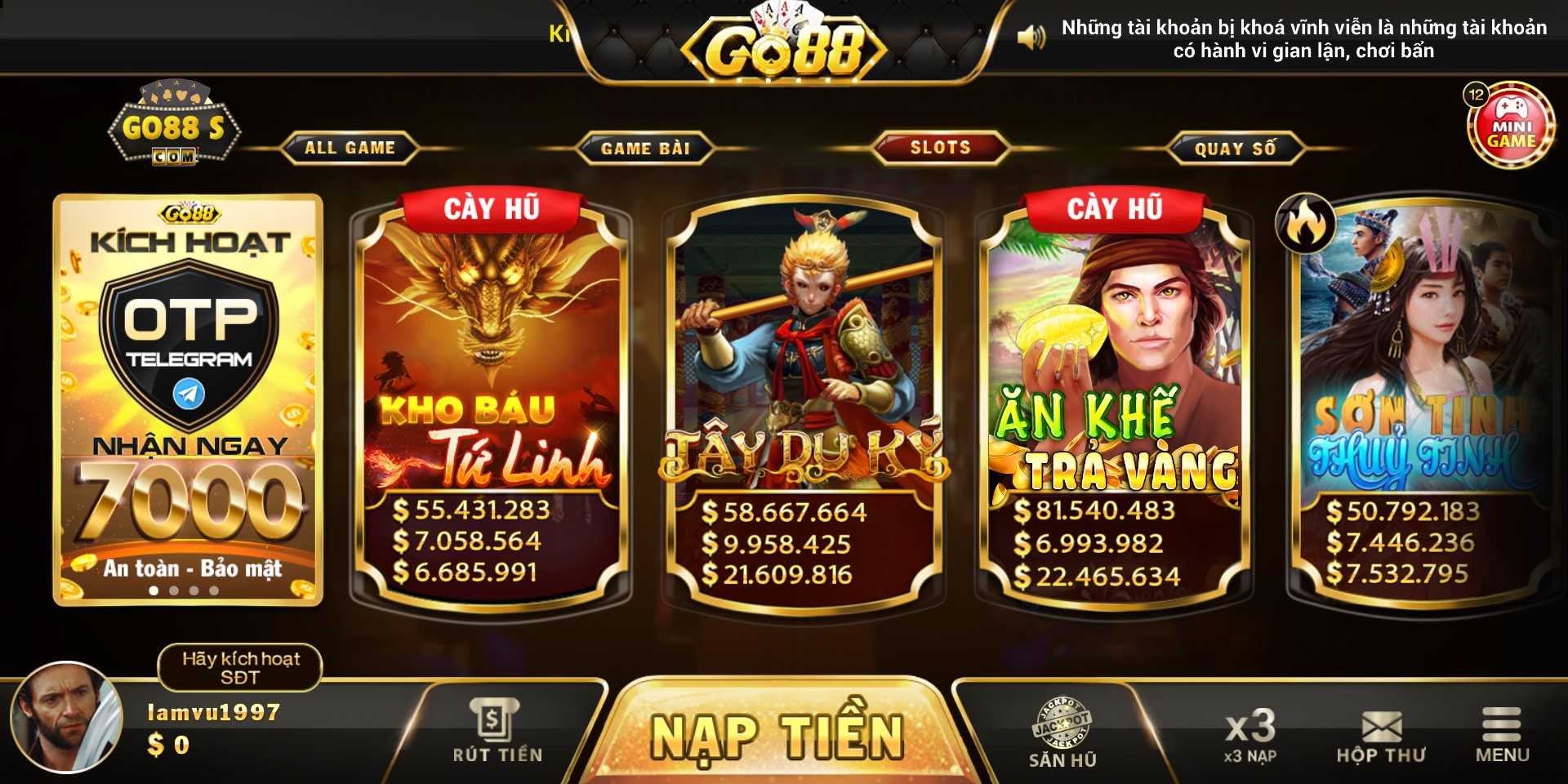 chơi go88 trên web