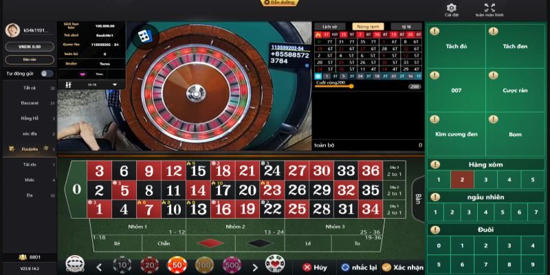 Roulette thú vị chỉ với quả bóng tròn và trục quay đánh số 