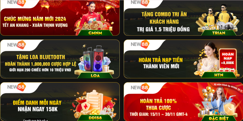 Tham gia cá cược nhận hoàn trả khủng tại New88